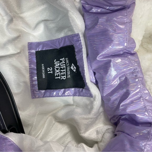 2t members mark iridescent purple puffer jacket - Picture 4 of 4